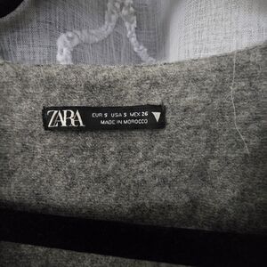 Zara Charcoal Wool Blend Outerwear